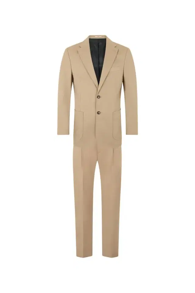 Roberto Cavalli Beige Cotton Suit
