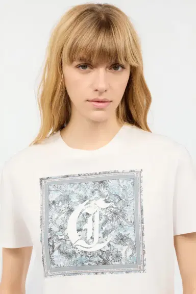 Roberto Cavalli T-Shirt With Graphic And JC Monogram | Thumbnail 4