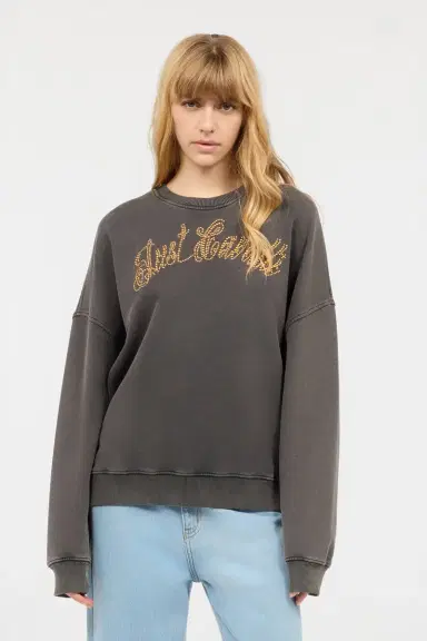 Roberto Cavalli Sweatshirt With Bejeweled Logo Studs | Thumbnail 2 Roberto Cavalli Sweatshirt With Bejeweled Logo Studs | Thumbnail 2