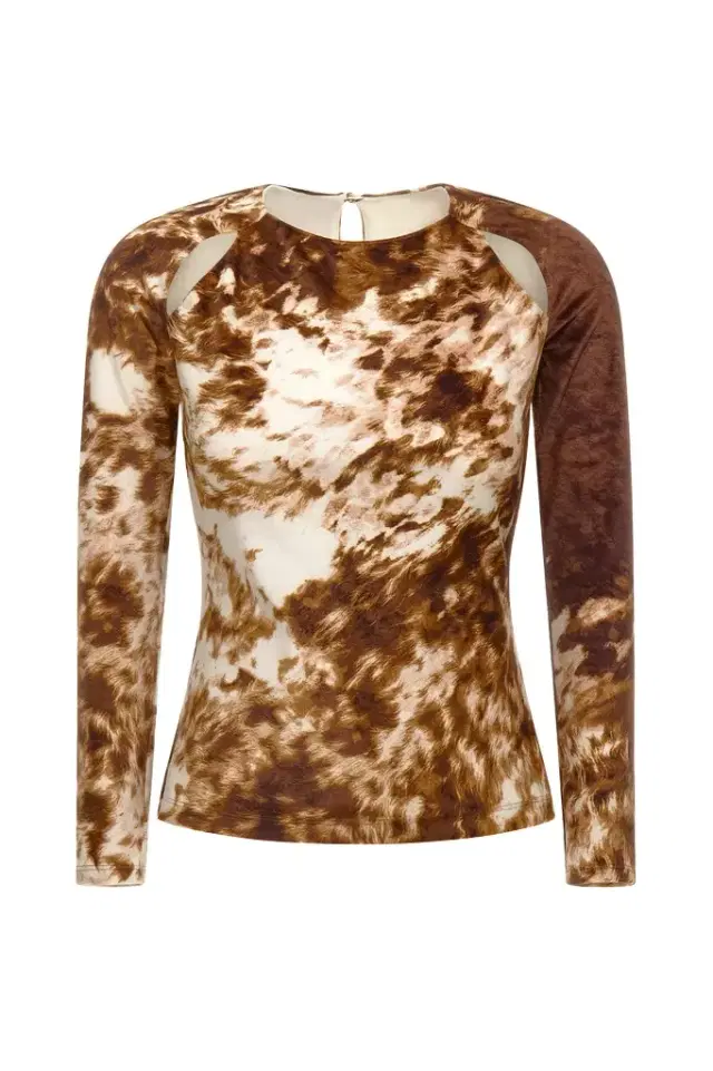 Roberto Cavalli Appaloosa Print Top