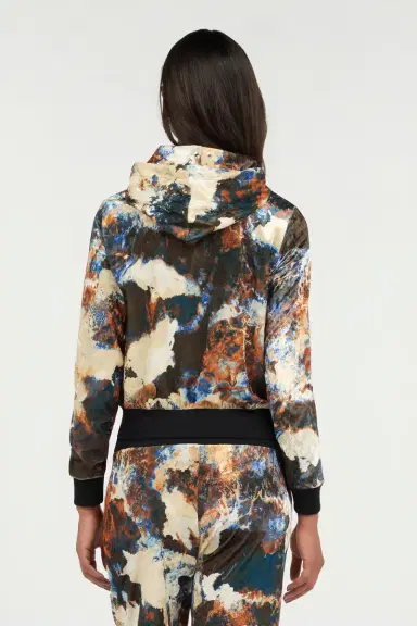 Roberto Cavalli Rusty Stain Print Sweatshirt Hoodie | Thumbnail 3 Roberto Cavalli Rusty Stain Print Sweatshirt Hoodie | Thumbnail 3
