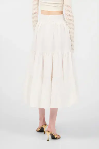 Roberto Cavalli Skirt With Mirror Snake Monogram Charm | Thumbnail 3