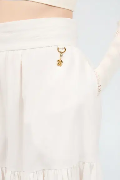Roberto Cavalli Skirt With Mirror Snake Monogram Charm | Thumbnail 5