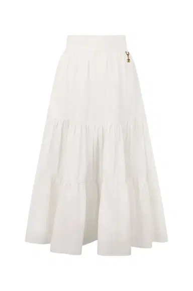 Roberto Cavalli Skirt With Mirror Snake Monogram Charm | Thumbnail 1