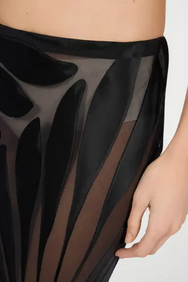 Roberto Cavalli Skirt With Ray Devoré Print | Thumbnail 4 Roberto Cavalli Skirt With Ray Devoré Print | Thumbnail 4
