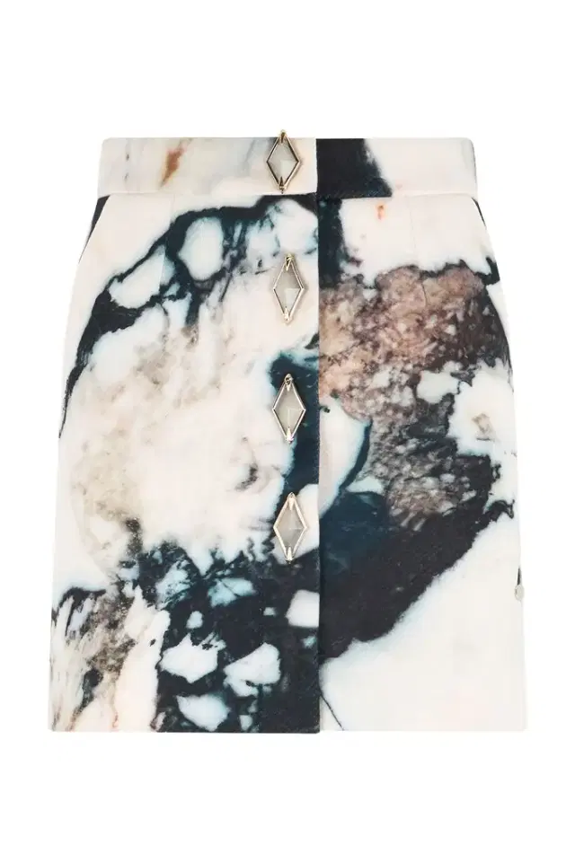 Roberto Cavalli Marble print mini skirt
