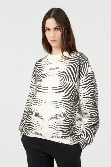 Roberto Cavalli Zebra Print Sweatshirt | Thumbnail 2 Roberto Cavalli Zebra Print Sweatshirt | Thumbnail 2