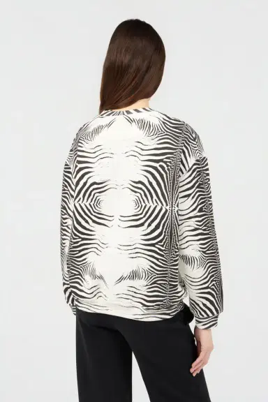 Roberto Cavalli Zebra Print Sweatshirt | Thumbnail 3 Roberto Cavalli Zebra Print Sweatshirt | Thumbnail 3