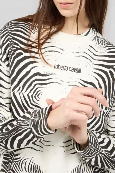 Roberto Cavalli Zebra Print Sweatshirt | Thumbnail 5 Roberto Cavalli Zebra Print Sweatshirt | Thumbnail 5