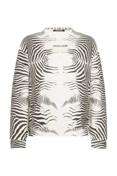 Roberto Cavalli Zebra Print Sweatshirt | Thumbnail 1 Roberto Cavalli Zebra Print Sweatshirt | Thumbnail 1