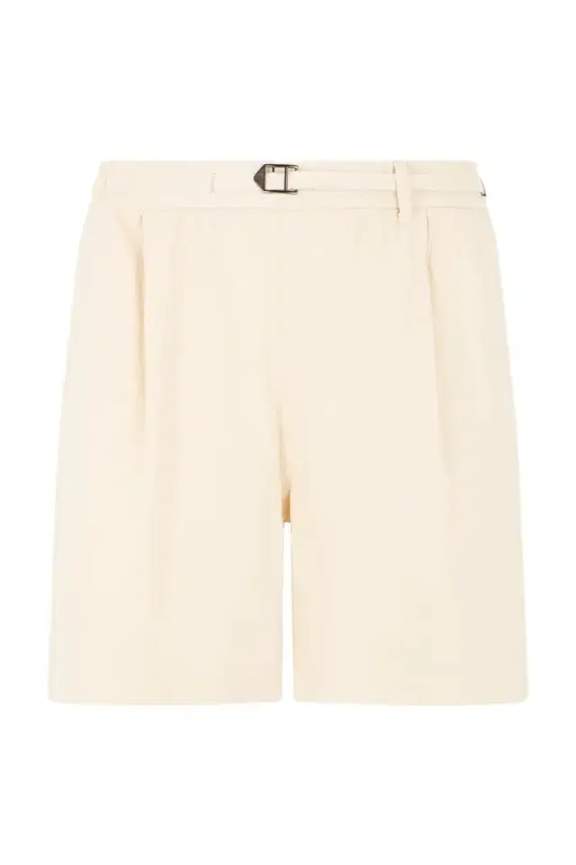Roberto Cavalli Cream Cotton Shorts With Belt
