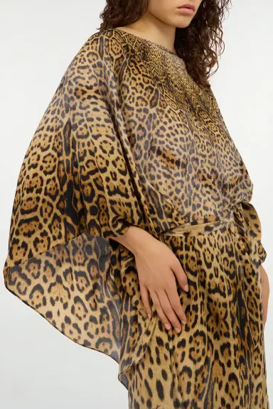Roberto Cavalli Long silk dress with Jaguar Skin print | Thumbnail 5 Roberto Cavalli Long silk dress with Jaguar Skin print | Thumbnail 5
