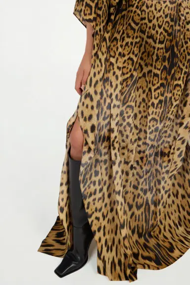 Roberto Cavalli Long silk dress with Jaguar Skin print | Thumbnail 6 Roberto Cavalli Long silk dress with Jaguar Skin print | Thumbnail 6