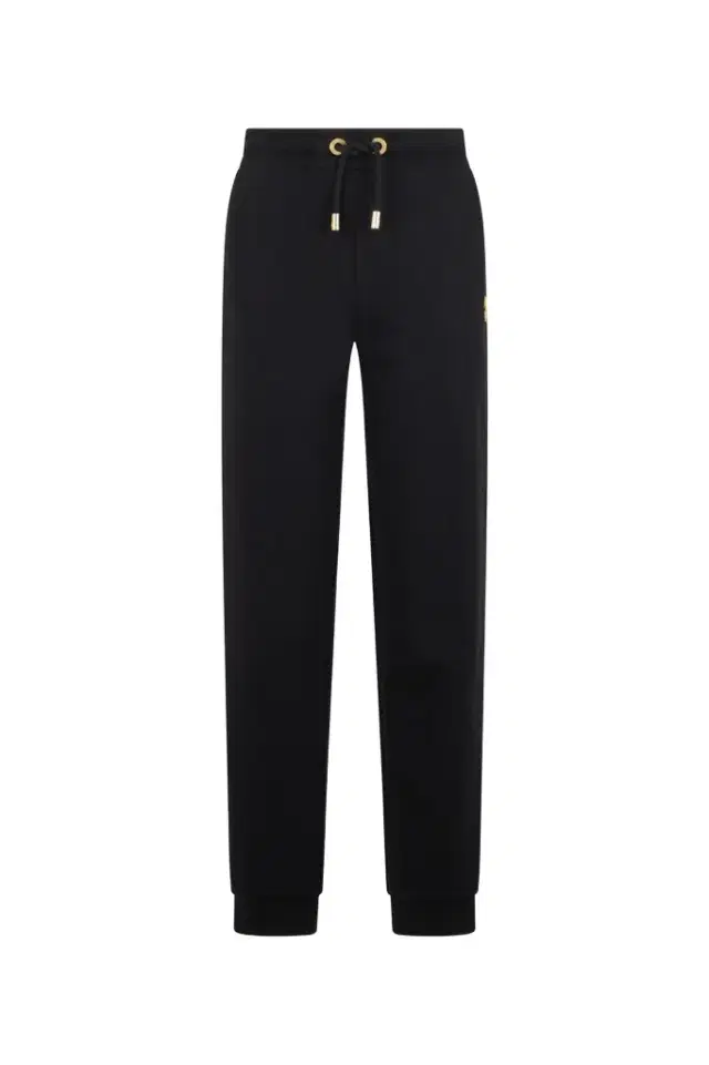 Roberto Cavalli Black Cotton Joggers with Monogram RC