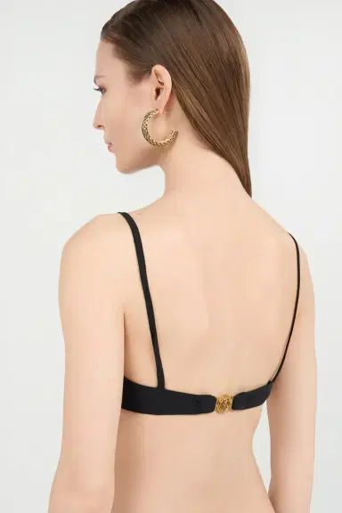 Roberto Cavalli Bikini Top with Logo Detail | Thumbnail 6