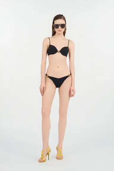 Roberto Cavalli Bikini Top with Logo Detail | Thumbnail 7