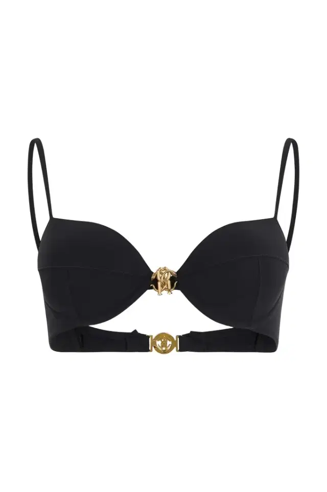 Roberto Cavalli Bikini Top with Logo Detail