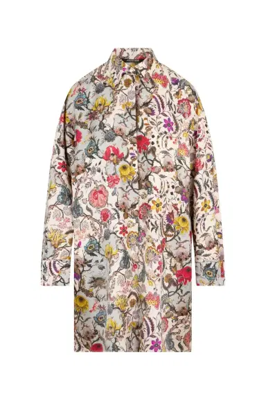 Roberto Cavalli Florentine Flowers Print Silk Mini Dress | Thumbnail 1 Roberto Cavalli Florentine Flowers Print Silk Mini Dress | Thumbnail 1