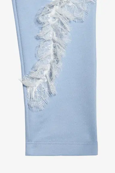 Roberto Cavalli Sports Pants With Floral Lace | Thumbnail 4