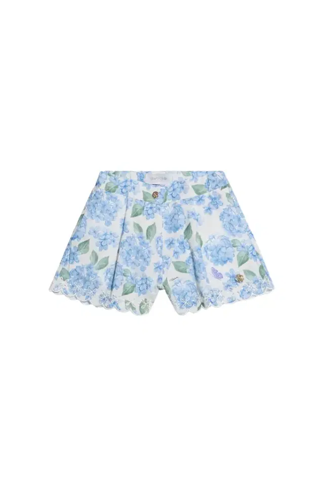 Roberto Cavalli Plumago Print Cotton Shorts