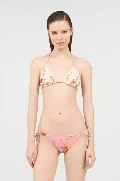 Roberto Cavalli Miami Flowers Print Bikini Bottom | Thumbnail 2