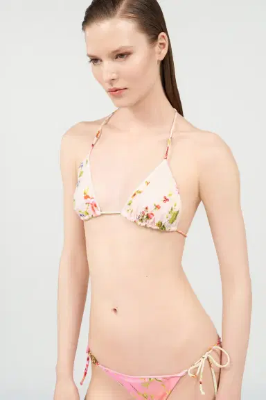 Roberto Cavalli Miami Flowers Print Bikini Bottom | Thumbnail 5