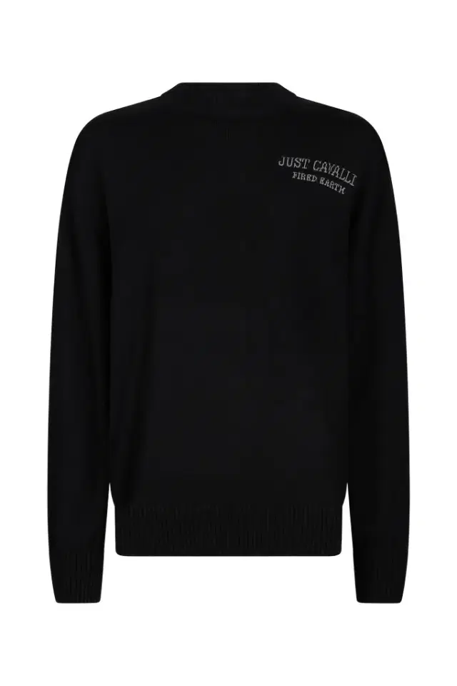 Roberto Cavalli Sweater With Deer Motif