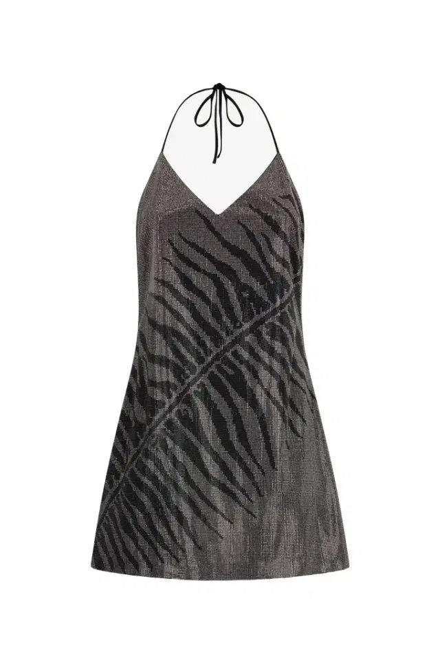Roberto Cavalli Mini Dress With White Tigress Print