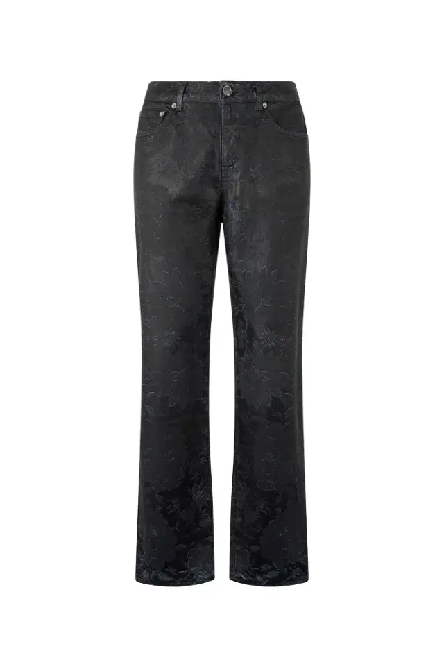 Roberto Cavalli Jeans With Floral Pattern And Discoloration
