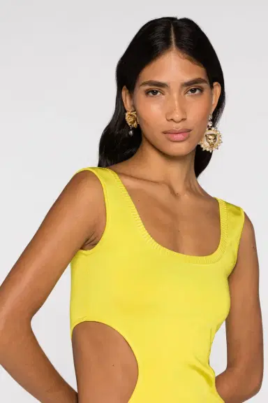 Roberto Cavalli Cut-Out Knit Mini Dress | Thumbnail 5