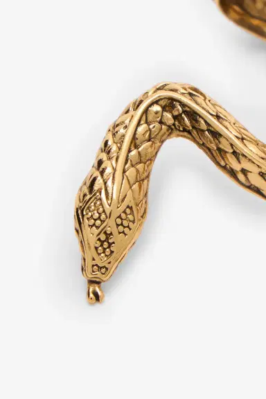 Roberto Cavalli Antique Gold Snake Ring | Thumbnail 5
