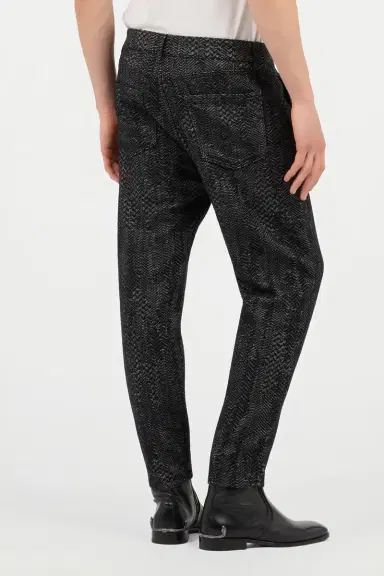 Roberto Cavalli Black Textured Trousers | Thumbnail 3 Roberto Cavalli Black Textured Trousers | Thumbnail 3