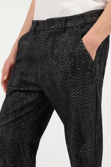 Roberto Cavalli Black Textured Trousers | Thumbnail 5 Roberto Cavalli Black Textured Trousers | Thumbnail 5