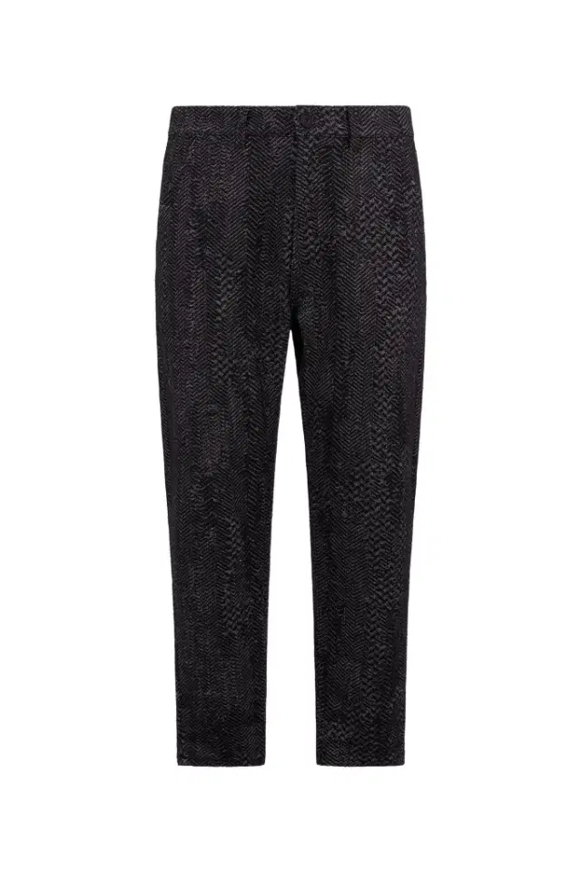 Roberto Cavalli Black Textured Trousers
