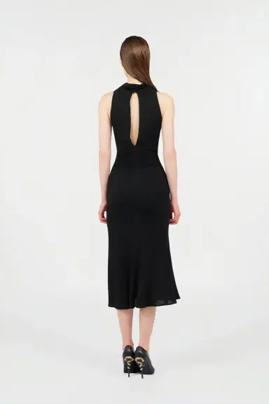 Roberto Cavalli Midi Dress with Snake Detail | Thumbnail 3