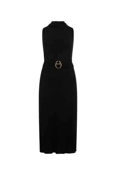 Roberto Cavalli Midi Dress with Snake Detail | Thumbnail 1