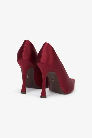 Roberto Cavalli Burgundy Pumps With Leaf Insert | Thumbnail 3 Roberto Cavalli Burgundy Pumps With Leaf Insert | Thumbnail 3