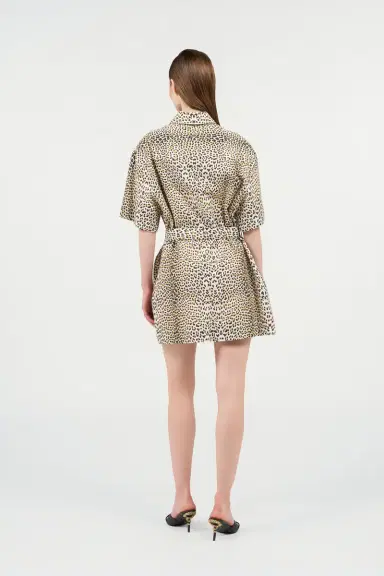 Roberto Cavalli Pop Jaguar Print Mini Dress | Thumbnail 3 Roberto Cavalli Pop Jaguar Print Mini Dress | Thumbnail 3