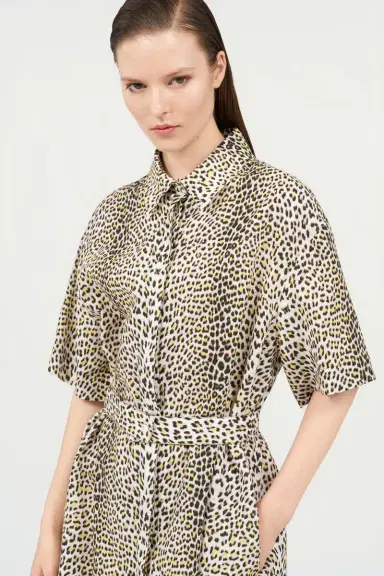 Roberto Cavalli Pop Jaguar Print Mini Dress | Thumbnail 4 Roberto Cavalli Pop Jaguar Print Mini Dress | Thumbnail 4