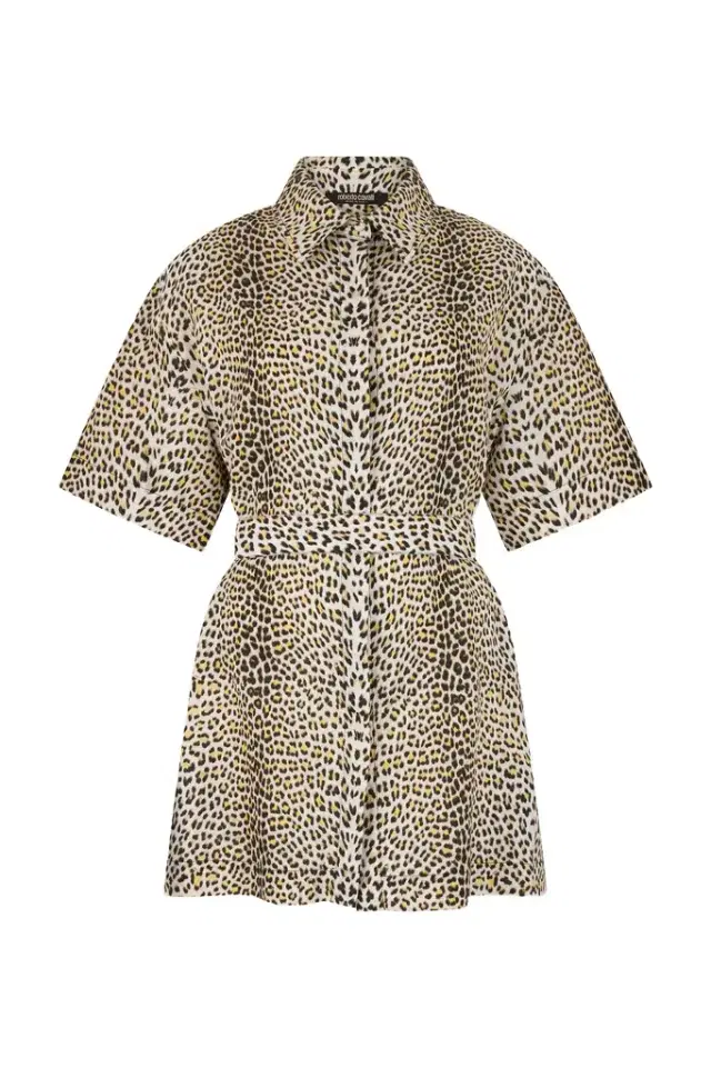 Pop Jaguar Print Mini Dress