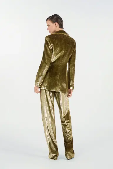Roberto Cavalli Gold Velvet Blazer | Thumbnail 3 Roberto Cavalli Gold Velvet Blazer | Thumbnail 3