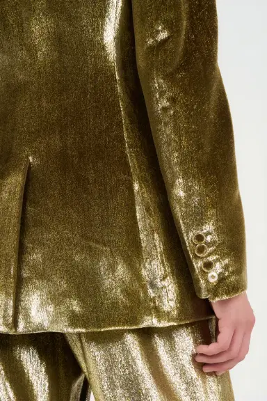 Roberto Cavalli Gold Velvet Blazer | Thumbnail 6 Roberto Cavalli Gold Velvet Blazer | Thumbnail 6