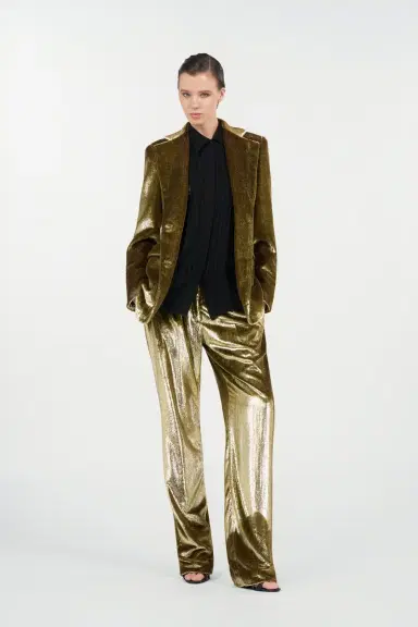 Roberto Cavalli Gold Velvet Blazer | Thumbnail 7 Roberto Cavalli Gold Velvet Blazer | Thumbnail 7
