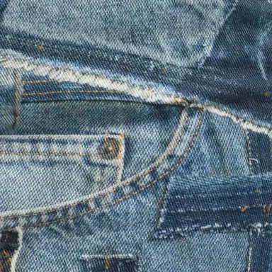 Roberto Cavalli Patchwork Capsule Collection Denim Mini Skirt | Thumbnail 4