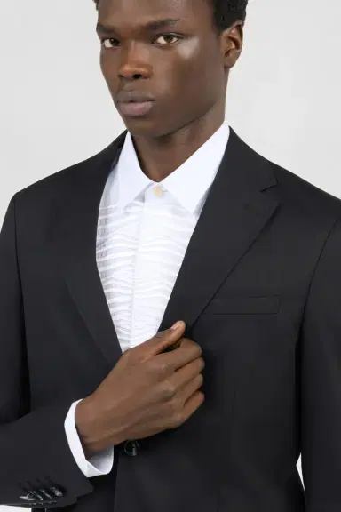 Roberto Cavalli Black Cotton Suit | Thumbnail 4 Roberto Cavalli Black Cotton Suit | Thumbnail 4
