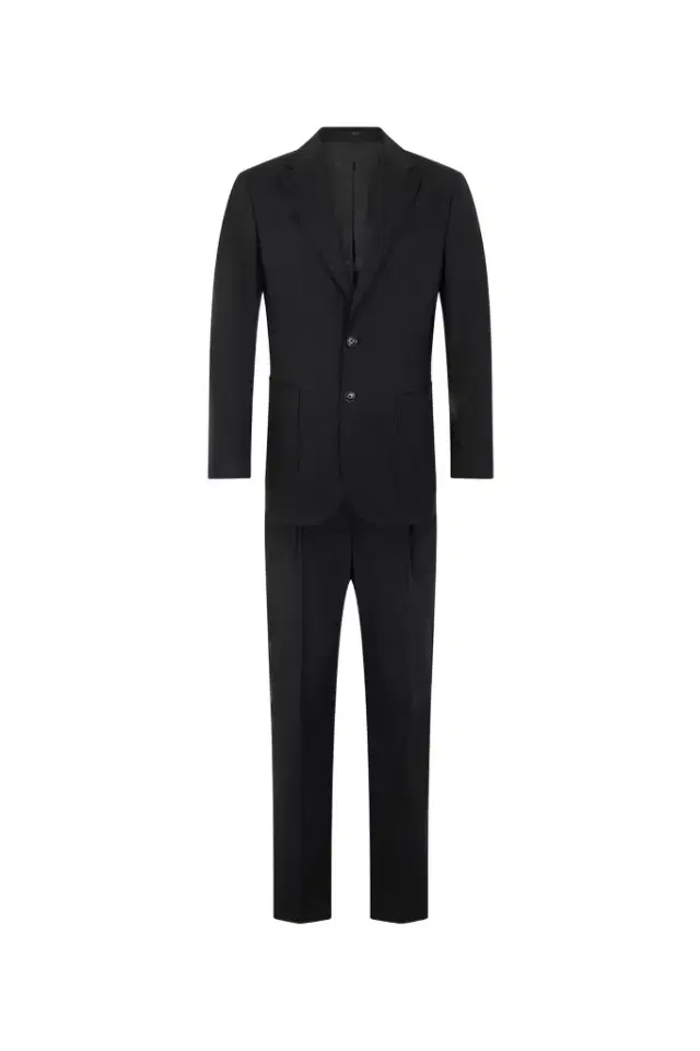 Roberto Cavalli Black Cotton Suit