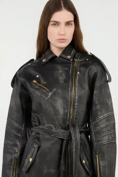 Roberto Cavalli Black Leather Jacket | Thumbnail 5 Roberto Cavalli Black Leather Jacket | Thumbnail 5