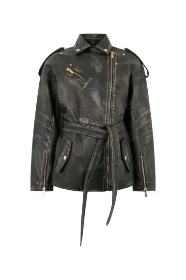 Roberto Cavalli Black Leather Jacket | Thumbnail 1 Roberto Cavalli Black Leather Jacket | Thumbnail 1
