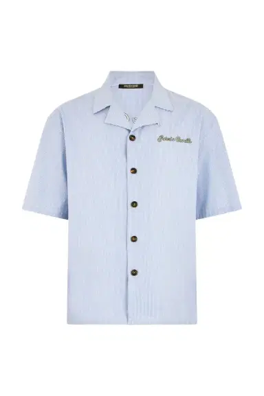 Roberto Cavalli Striped Shirt with Embroidered Logo | Thumbnail 1