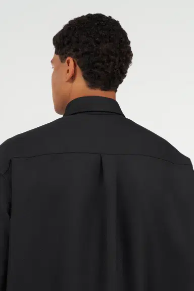 Roberto Cavalli Plain Shirt with Embossed Serpent Motif | Thumbnail 6